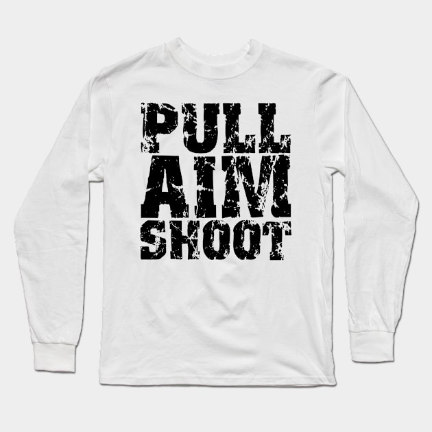 Shooter Shoot Skeet Shooting Marksman Aim Long Sleeve T-Shirt by dr3shirts